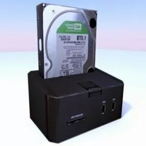 External Hard Drive Docker 3d model