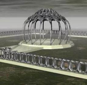 Iron Dome Temple 3d model