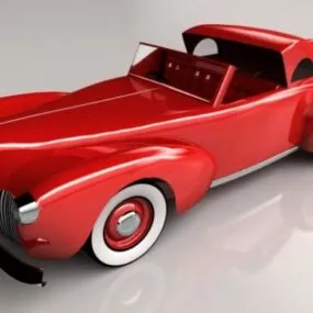 Continental Convertible Car 1920s 3d model