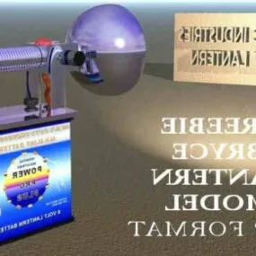 Modern Electric Lantern Light 3d model