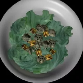 French Salad Food 3d model