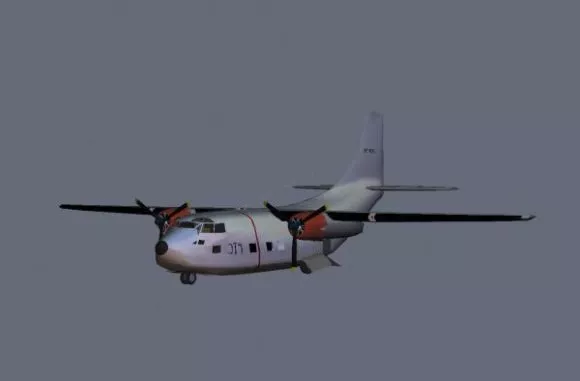 Fairchild C123 Cargo Airplane 3d model Fairchild C123 Cargo Airplane 3d model
