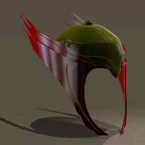 Fantasy Warrior Male Helmet 3d model