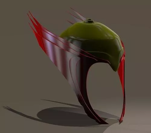 Vintage Samurai Helmet 3d model