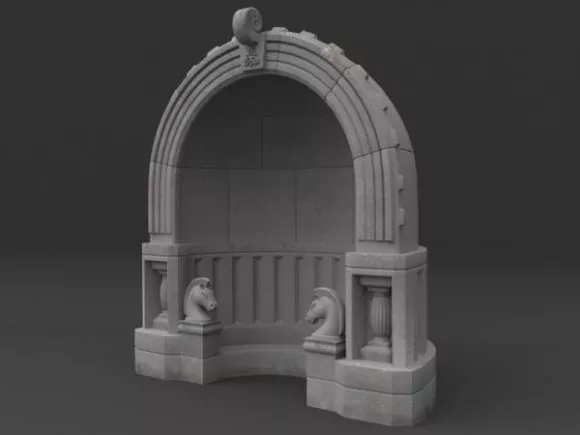 Launch Ramp On Building 3d model