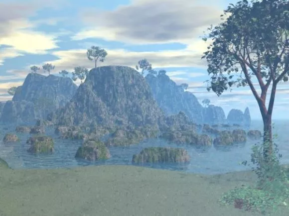 Far Mountain Landscape 3d model Far Mountain Landscape 3d model