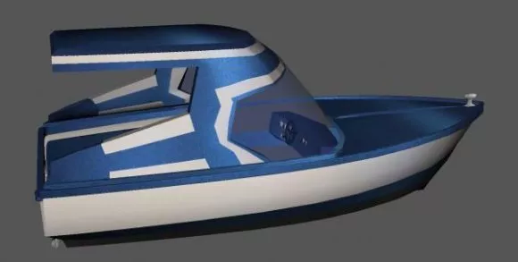 Modern Fast Boat Vehicle 3d model Modern Fast Boat Vehicle 3d model