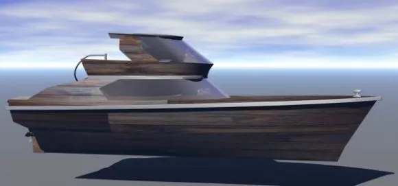 Small Cruiser Speed Boat 3d model Small Cruiser Speed Boat 3d model