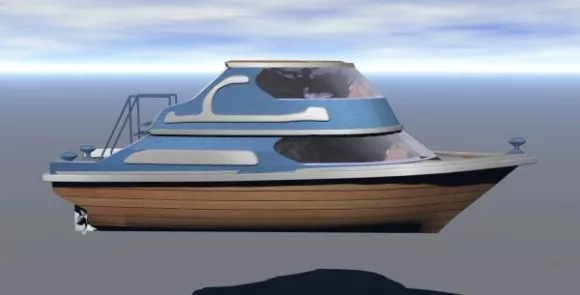 Modern Yatch Fast Boat 3d model Modern Yatch Fast Boat 3d model