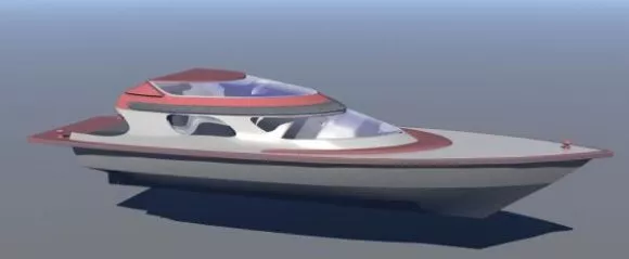 Luxury Fast Boat 3d model Luxury Fast Boat 3d model