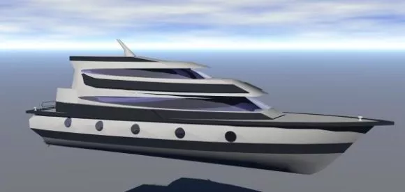 Fast Boat Cruise Form 3d model Fast Boat Cruise Form 3d model