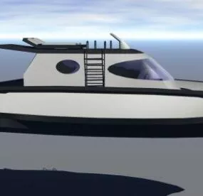 Fast Boat Small Size 3d model