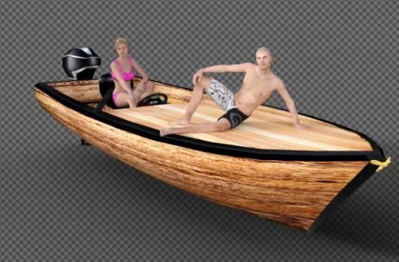 Composite Speed Boat 3d model