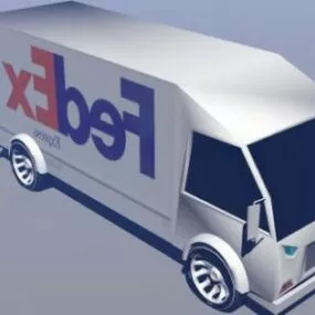 Fedex Truck Transport 3d model