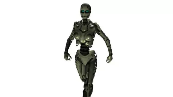 Female Humanoid Robot 3d model Female Humanoid Robot 3d model