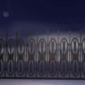 Decorative Fence 3d model