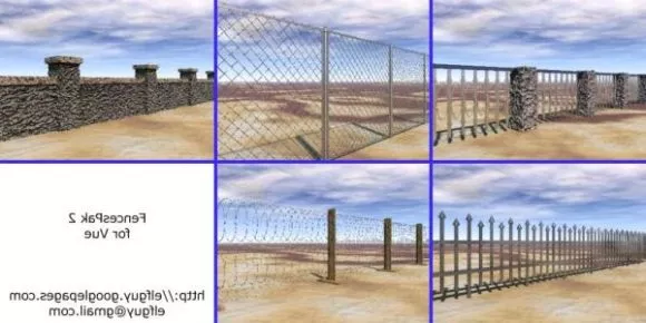 Steel Fence Modular 3d model