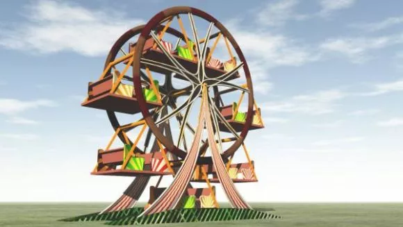 Playground Toy Equipment With Slide 3d model
