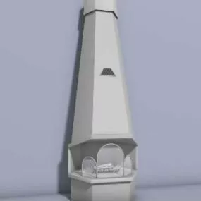 Indoor Fireplace 3d model
