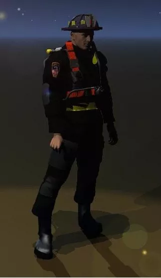 Music Band With Character And Instrument 3d model