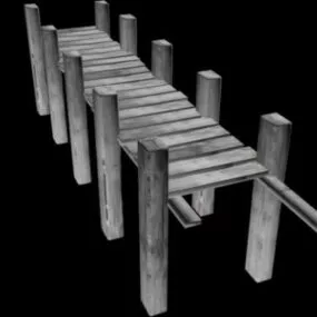 Boardwalk Bridge 3d model