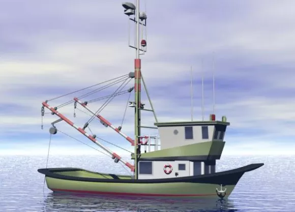 General Fishing Boat Medium Size 3d model General Fishing Boat Medium Size 3d model