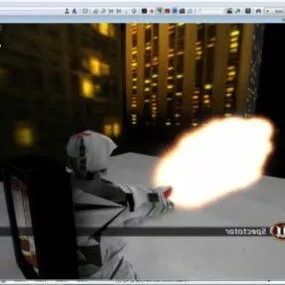 Flame Thrower Man 3d model