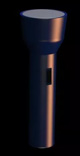 Flashlight Steel Case 3d model Flashlight Steel Case 3d model