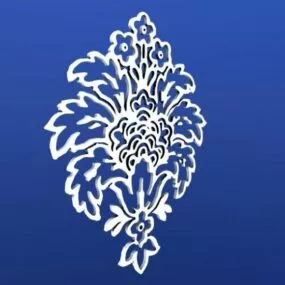 Floral Leaf Decoration 3d model