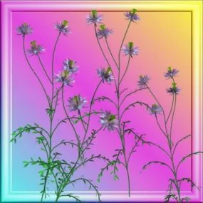 Flower Small Size 3d model