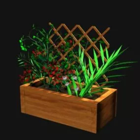 Flower Crate 3d model