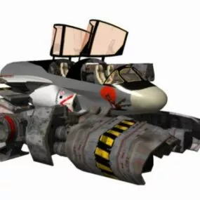 Flyer Tug Spacecraft 3d model