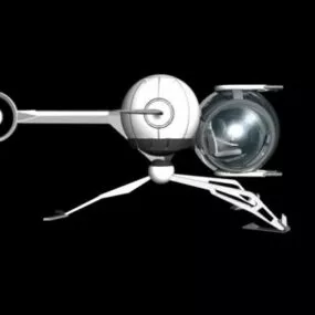 Scifi Flyer Spacecraft 3d model