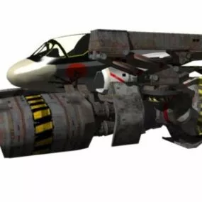 Futuristic Spacecraft Tug 3d model
