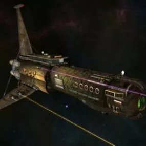 Flying Craft Futuristic Spaceship 3d model