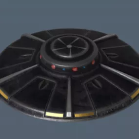 Flying Saucer Sphere Toy 3d model