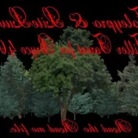 Forest Tree Set 3d model