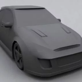 Ford Focus Wrs Car 3d model