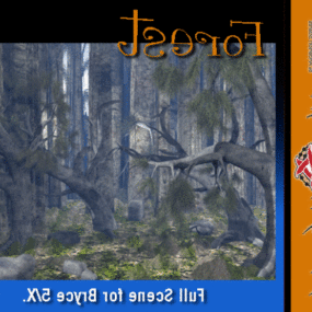 Forest Rock Landscape 3d model