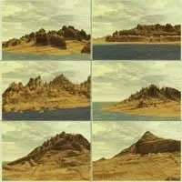 Desert Mountain Terrain 3d model
