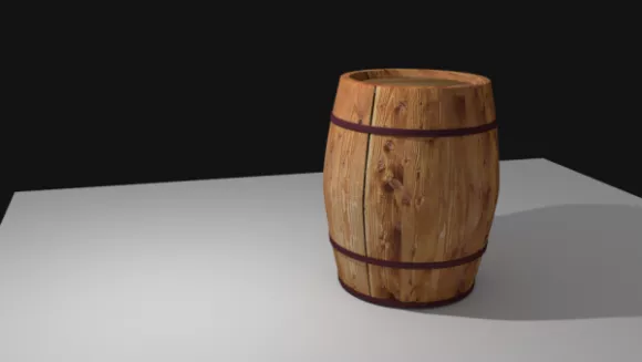New Wood Barrel 3d model New Wood Barrel 3d model