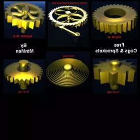 Engine Cog Sprocket 3d model