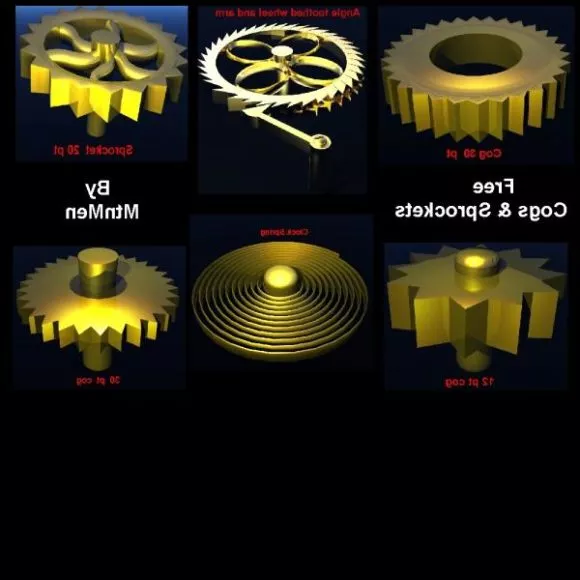 Engine Cog Sprocket 3d model Engine Cog Sprocket 3d model