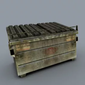 Rustic Dumpster 3d model