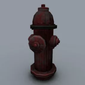 Rustic Fire Hydrant 3d model