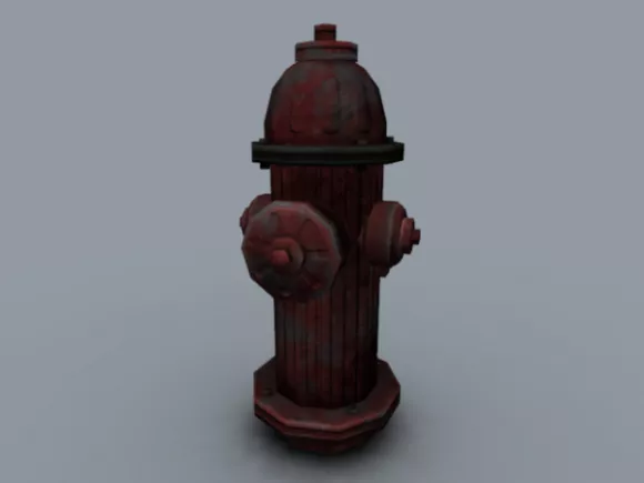 Rustic Fire Hydrant 3d model Rustic Fire Hydrant 3d model