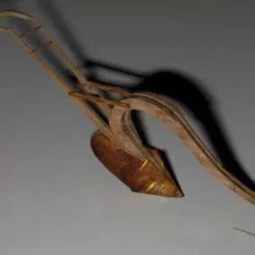 Old Horse Drawn Plow 3d model