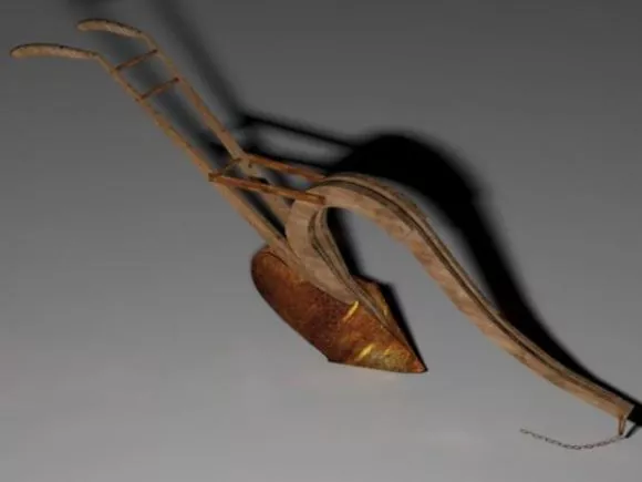 Old Horse Drawn Plow 3d model Old Horse Drawn Plow 3d model