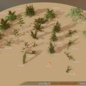 Brushes Plant 3d model