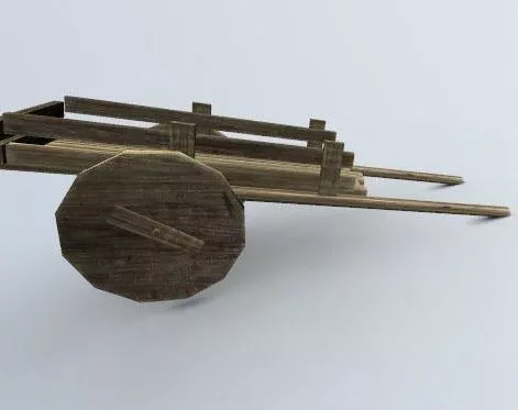 Old Bull Cart 3d model Old Bull Cart 3d model